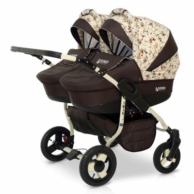 Детская коляска для двойни VERDI Twin 12